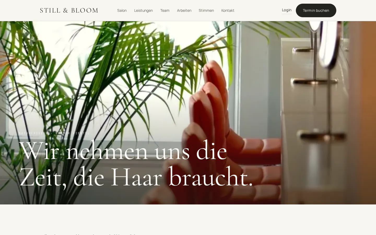 Website von Demo Bloom im Design Bloom