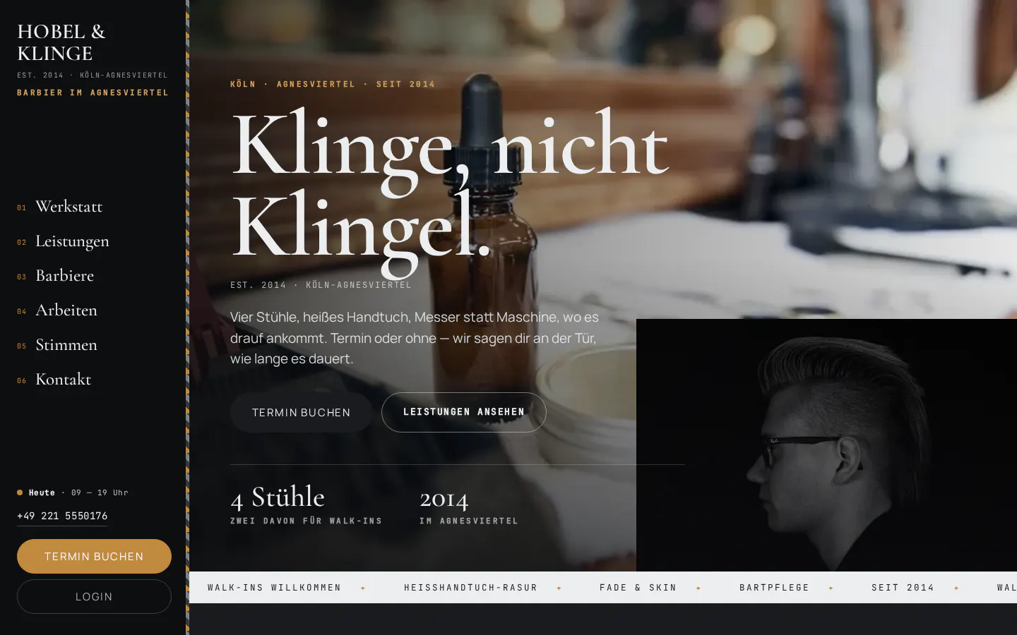 Website von Demo Station im Design Station